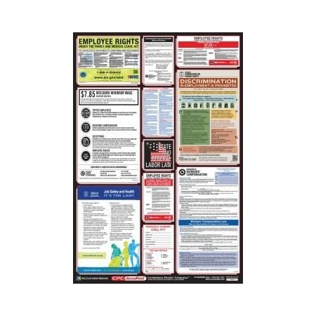 Accuform OSHA SAFETY POSTER COMBO STATE, PPG300MO PPG300MO